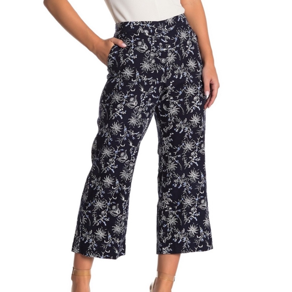 Caslon linen blend cropped pants